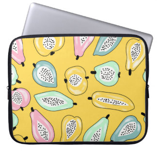 Tropiska frukter: Vibrant Print Mönster Laptop Fodral