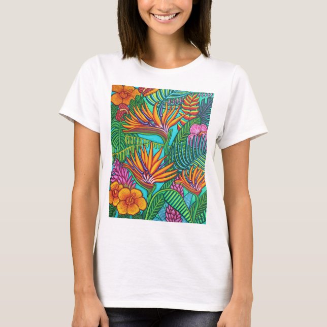 Tropiska Gems Tshirt Tröja (Framsida)