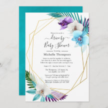 Tropiska geometriska sommarenheter efter duschar