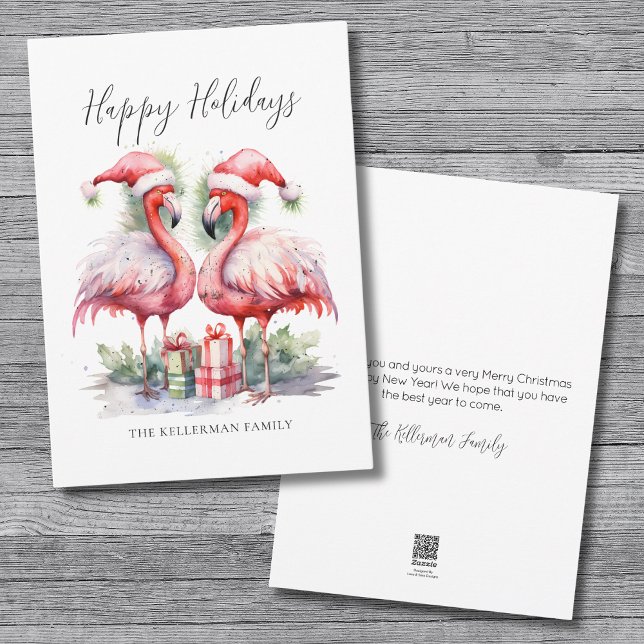 Tropiska Glad Jul Semester Julkort (Tropical Happy Holidays Christmas Holiday Card )