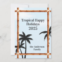 Tropiska Glad Semester, Bambu Ramar och Palmer