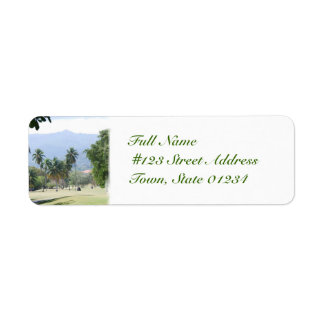 Tropiska golf Course Mailing Labels Returadress Etikett
