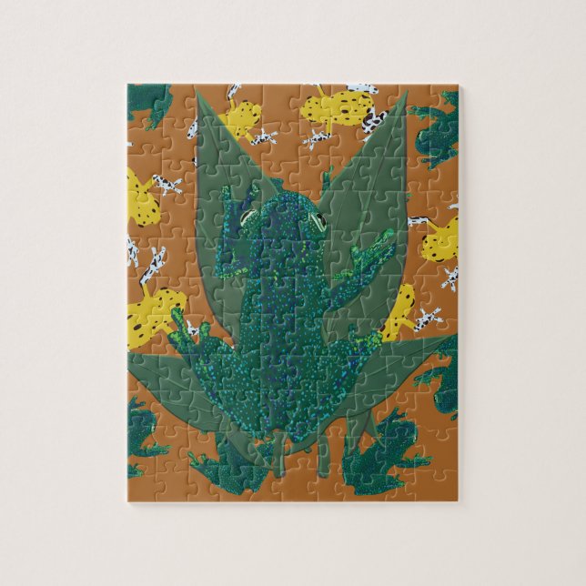 Tropiska grodor pussel (Vertikal)