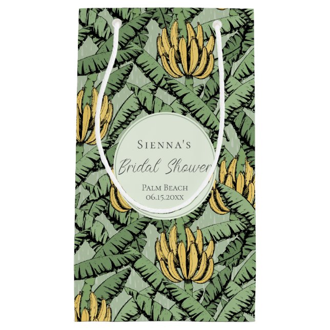 Tropiska Gröna Bananblad Möhippa (Framsidan)