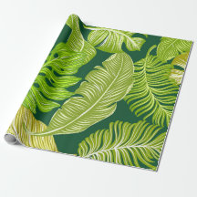 tropiska gröna blad