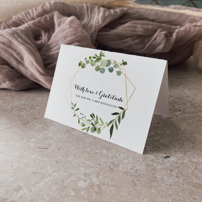 Tropiska Gröna Blad Tack Kort (Skapare uppladdad)