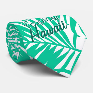Tropiska grönt handflatan löv slips