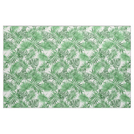 Tropiska Grönten Handflatan Löv, sommaren Mönster Tyg