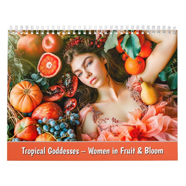 Tropiska gudinnor – Kvinnor i frukt och blom Kalender (Omslag)