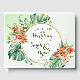 Tropiska Guesten Ring i Bröllop Gästböcker