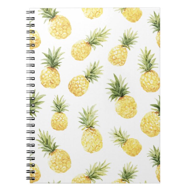 Tropiska gula ananas anteckningsbok (Framsidan)
