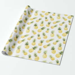 Tropiska gula ananas bröllopsdusch presentpapper