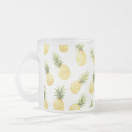 Tropiska gula ananas frostad glasmugg