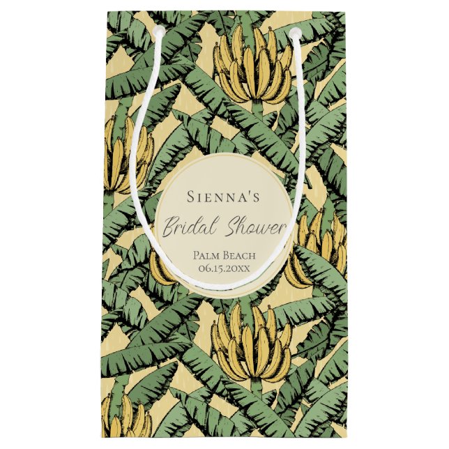 Tropiska gula bananblad möhippa (Framsidan)