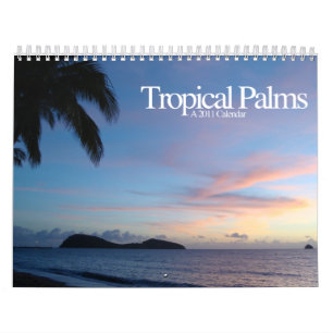 Tropiska handflatan kalender