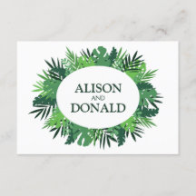 Tropiska handflatan löv blommigt monstera ram