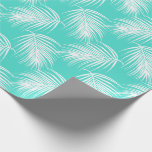 Tropiska Handflatan Mönster Valfri Tillfälle Presentpapper<br><div class="desc">Den här designen är en glad papper utformning som gör att din gåva kan framträda bland de andra. Den har en mönster av vitt handflatan grenar över en ljus turkobakgrund. Du kan ändra bakgrunden färg till vilket annat färg som helst genom att klicka på knappen "anpassa" och välja en annan...</div>