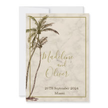 Tropiska Handflatan Träd-Eleganten Modern Rustic B