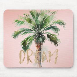 Tropiska Handflatan-Träd-Glitter-Dream Musmatta