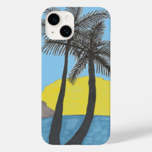 Tropiska Handflatan Träd iphone case