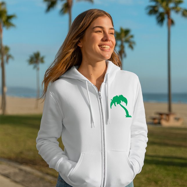 Tropiska Handflatan Träd Silhouette Grönt Island B T Shirt (Skapare uppladdad)