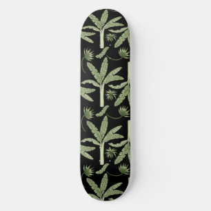 Tropiska handflatan träd utan sömlösa mönster mini skateboard bräda 18,5 cm