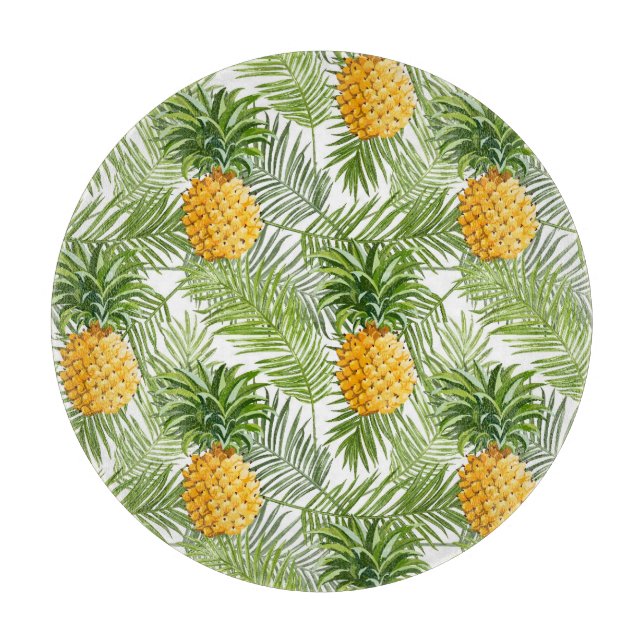 Tropiska handflatanlöv & ananas (Framsidan)