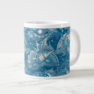 Tropiska havet Mönster Jumbo Mugg
