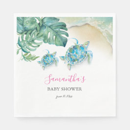 Tropiska havets sköldpadda, vattenfärg pappersservett