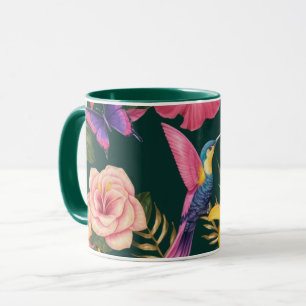 Tropiska havsområden: Blommigt och fågeldesign i M Mugg