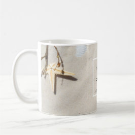 Tropiska havssand stjärnfisk sommarbröllop kaffemugg