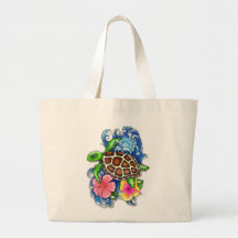 Tropiska havssköldpaddan och Hibiscus
