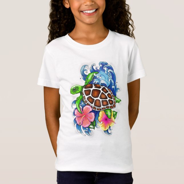 Tropiska havssköldpaddor t shirt (Framsida)