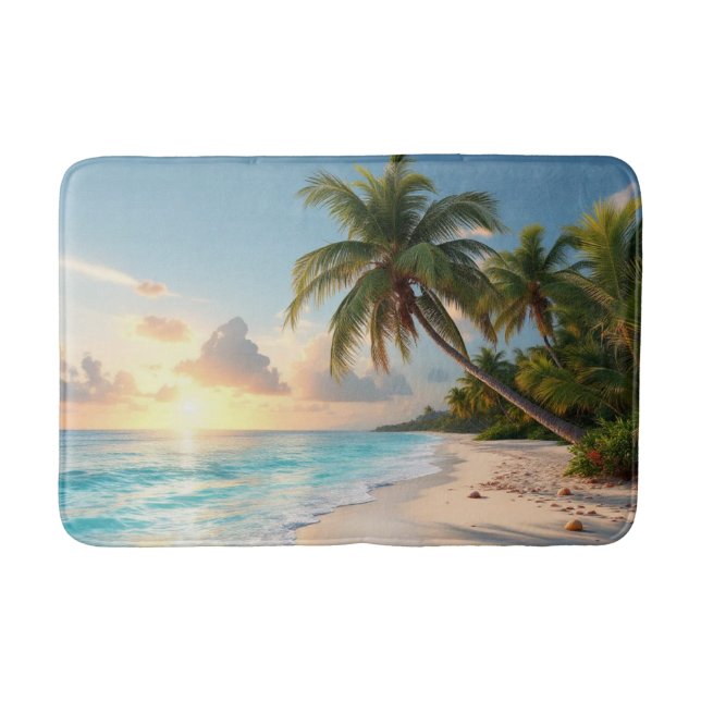 Tropiska havsviken badrumsmatta (Framsidan)