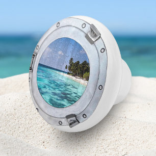 Tropiska havsviken Nautical Boat Porthole Ocean Knopp