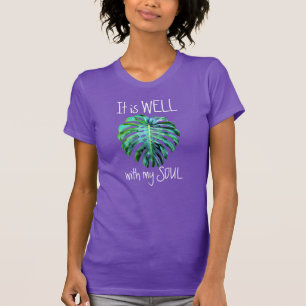 Tropiska Hawaii Låt Det Vara Väl Med Min Själ T Shirt