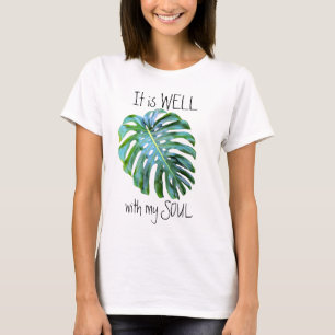 Tropiska Hawaii Låt Det Vara Väl Med Min Själ T Shirt