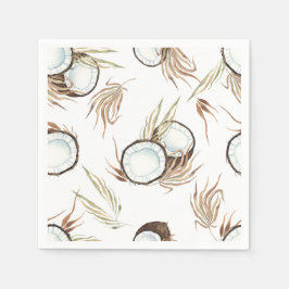 Tropiska hawaiiska Blommigten & Coconut party Pappersservett