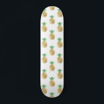 Tropiska hawaiiska guldfoil Pineapple Mönster Mini Skateboard Bräda 18,5 Cm<br><div class="desc">Roligt tropiska hawaiiska guldfoil Pineapple Mönster. Trendigets gult och grönt Aloha Hawaii Pineapple är en coola i perfekten för en sommarfödelsedagspresent.</div>