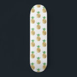 Tropiska hawaiiska guldfoil Pineapple Mönster Mini Skateboard Bräda 18,5 Cm<br><div class="desc">Roligt tropiska hawaiiska guldfoil Pineapple Mönster. Trendigets gult och grönt Aloha Hawaii Pineapple är en coola i perfekten för en sommarfödelsedagspresent.</div>