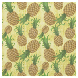 Tropiska hawaiiska Gulten för Vintage av ananas f Tyg