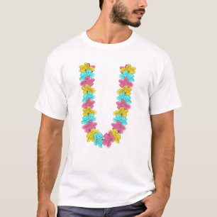 Tropiska hawaiiska sommarventilationsflo t shirt