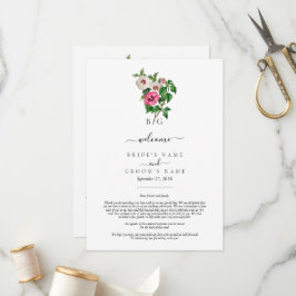 Tropiska Hibiscus Sommar Bröllop Program