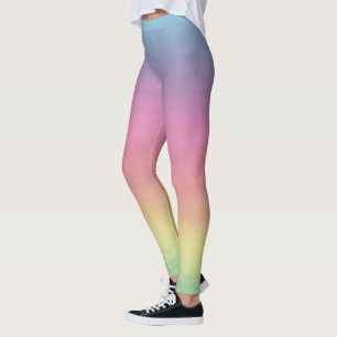 Tropiska Himmel Färggradient för regnbåge Leggings