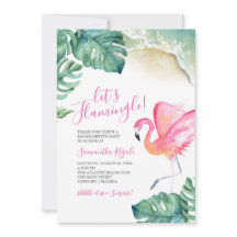 Tropiska inbjudningar till Bachelorette-partiet