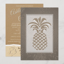 Tropiska invigningar av ananas inbjudningar