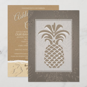 Tropiska invigningar av ananas inbjudningar