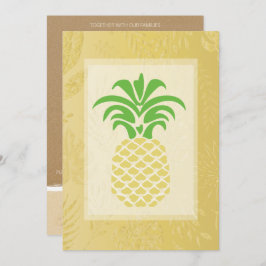 Tropiska invigningar av ananas inbjudningar