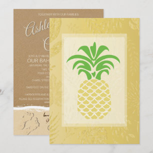 Tropiska invigningar av ananas inbjudningar