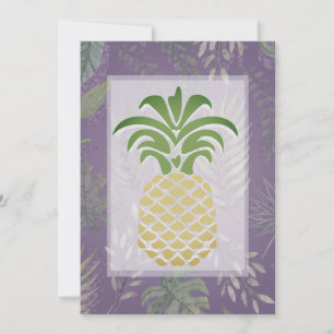 Tropiska invigningar av ananas inbjudningar